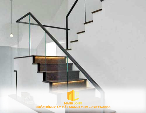 Cầu Thang Kính Tay Vịn Nhôm 3D Cầu Thang Kính Tay Vịn Nhôm 3D