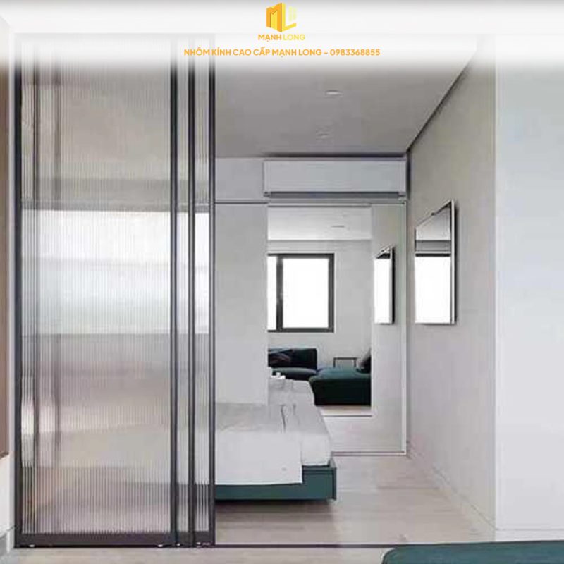 Cửa Lùa Slim Có Ray Dưới Tại Hà Nội